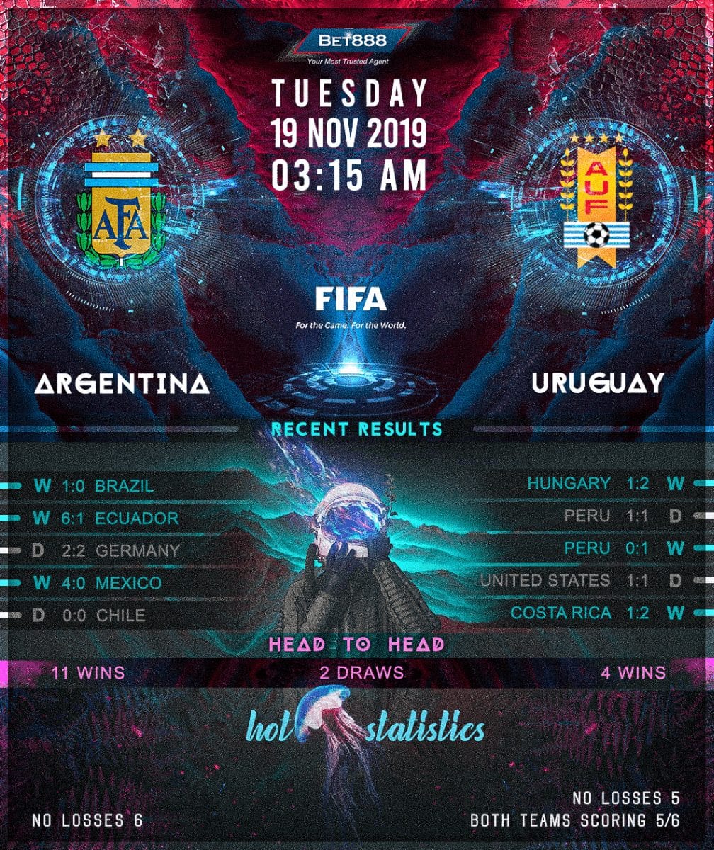 Argentina vs Uruguay 19/11/19