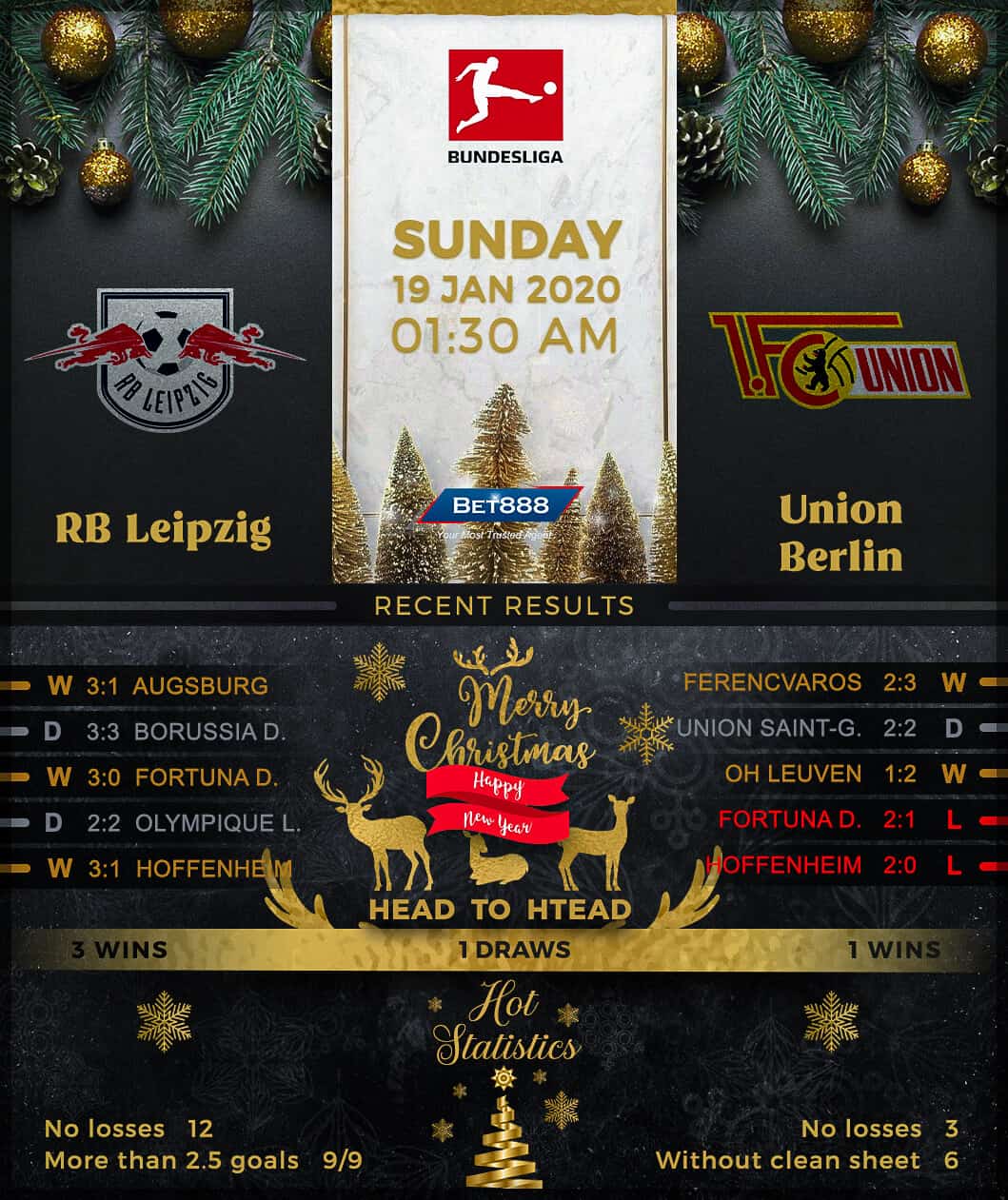 RB Leipzig vs Union Berlin 19/01/20