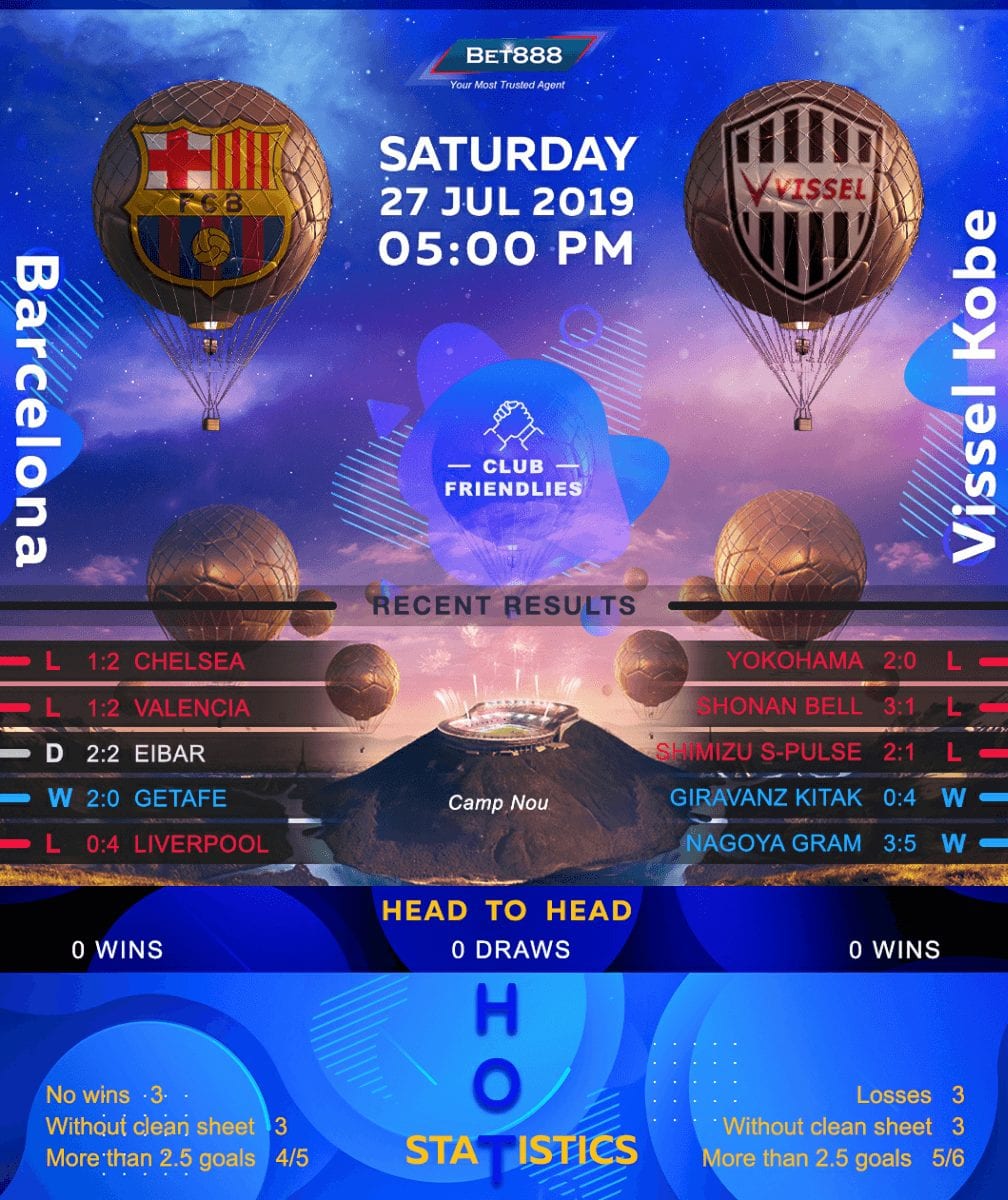Vissel Kobe vs Barcelona 27/07/19