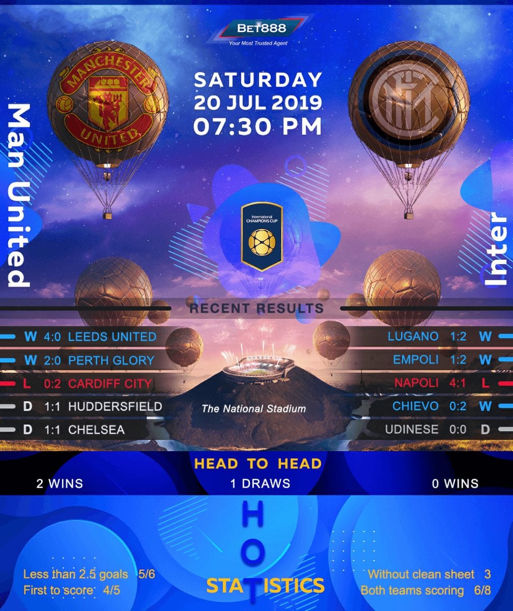 Manchester United vs Inter Milan 20/07/19