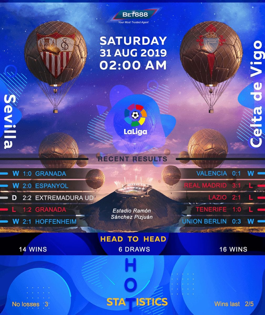 Sevilla vs Celta Vigo 31/08/19